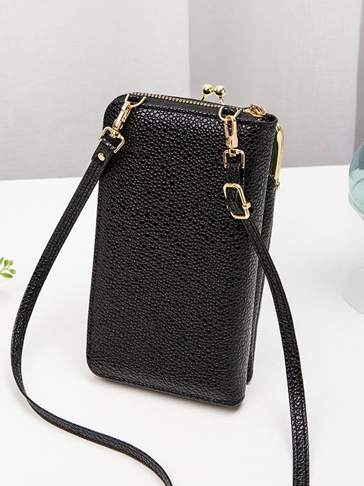 Casual Leather Stitching Coin Purse Messenger Bag Daily Urban Women's Bag