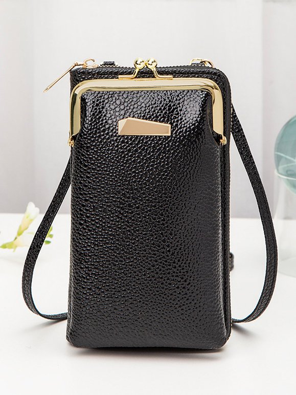 Casual Leather Stitching Coin Purse Messenger Bag Daily Urban Women's Bag
