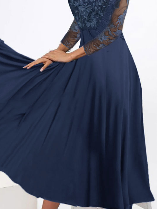 Charming Lace Mother of the Bride Groom Formal Dresses