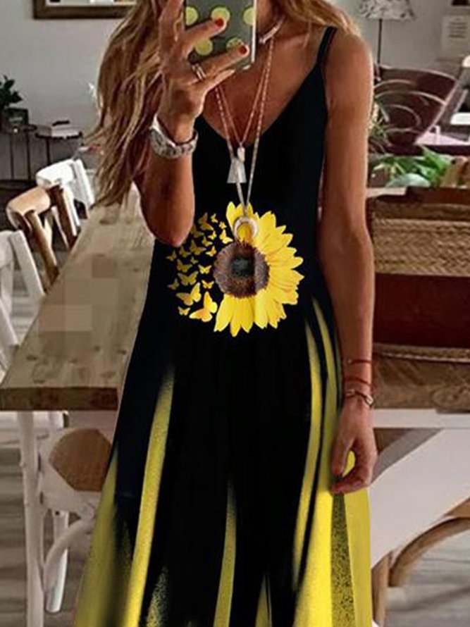 Spaghetti Cold Shoulder Casual Knitting Dress