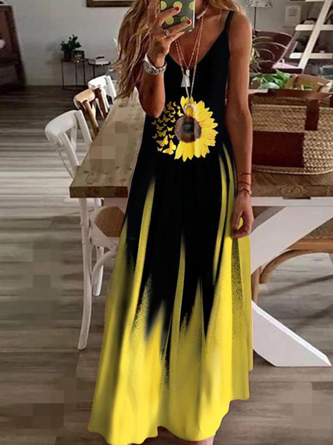 Spaghetti Cold Shoulder Casual Knitting Dress