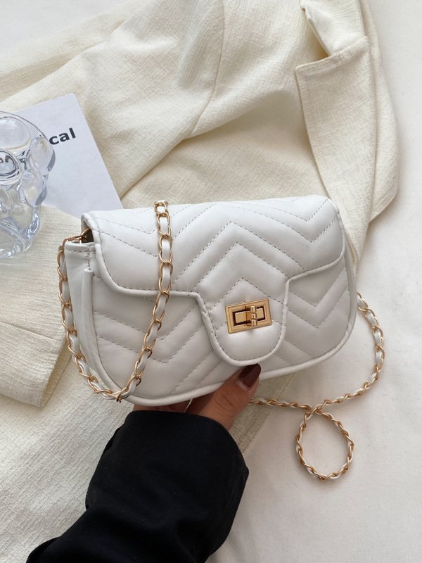 Casual Plain Leather Embossed Clutch Women's Messenger Bag